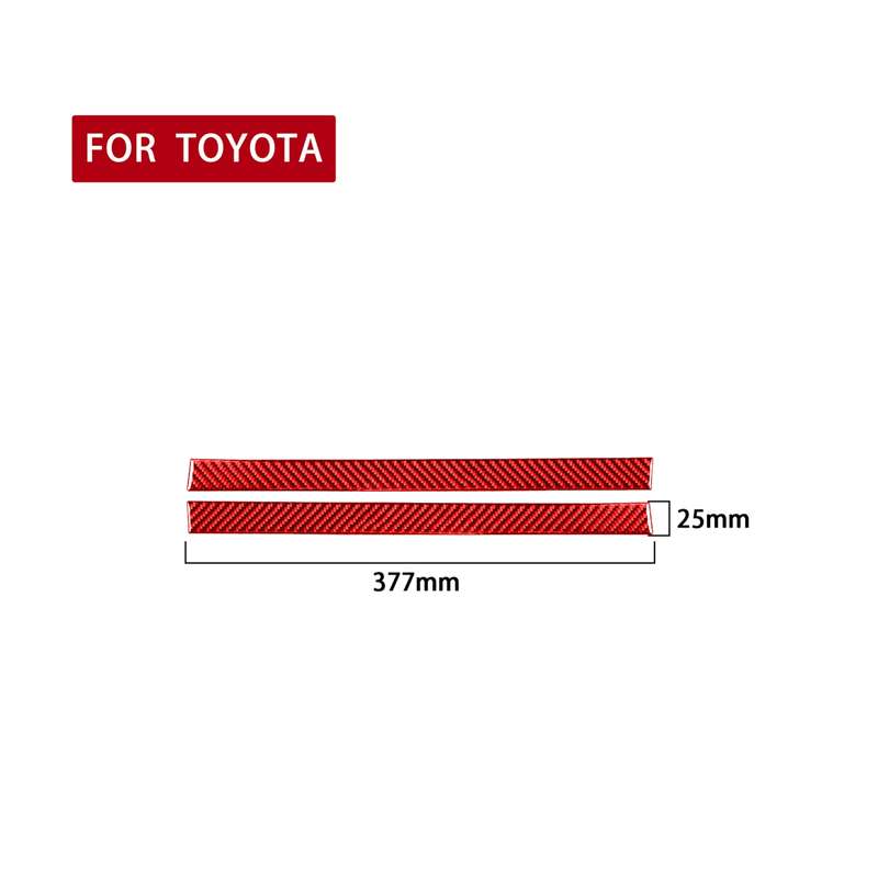 2 PCS / Set Carbon Fiber Car Rearview Mirror Anti Chafing Strip Decorative Sticker for Toyota Tundra