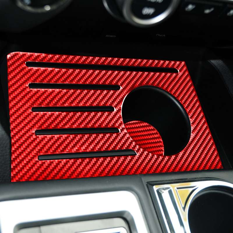 2 PCS / Set Carbon Fiber Car Central Control Storage Box Slot Mat Decorative Sticker for Toyota Tund