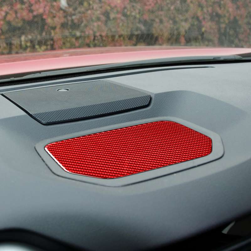 Carbon Fiber Car Dashboard Storage Box Mat Decorative Sticker for Toyota Tundra 2014-2018,Left and R
