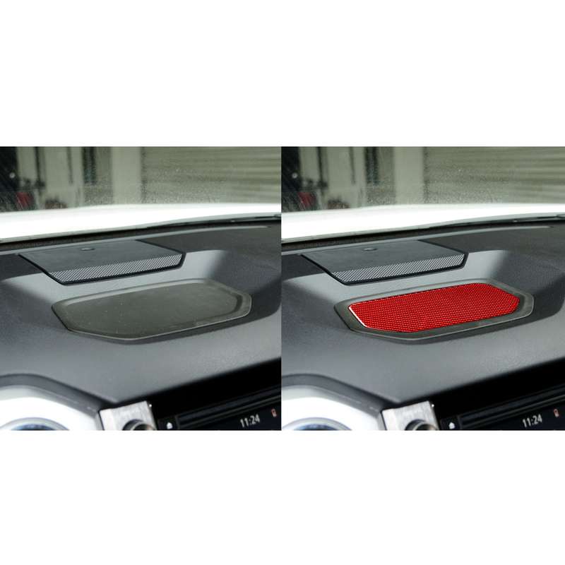 Carbon Fiber Car Dashboard Storage Box Mat Decorative Sticker for Toyota Tundra 2014-2018,Left and R