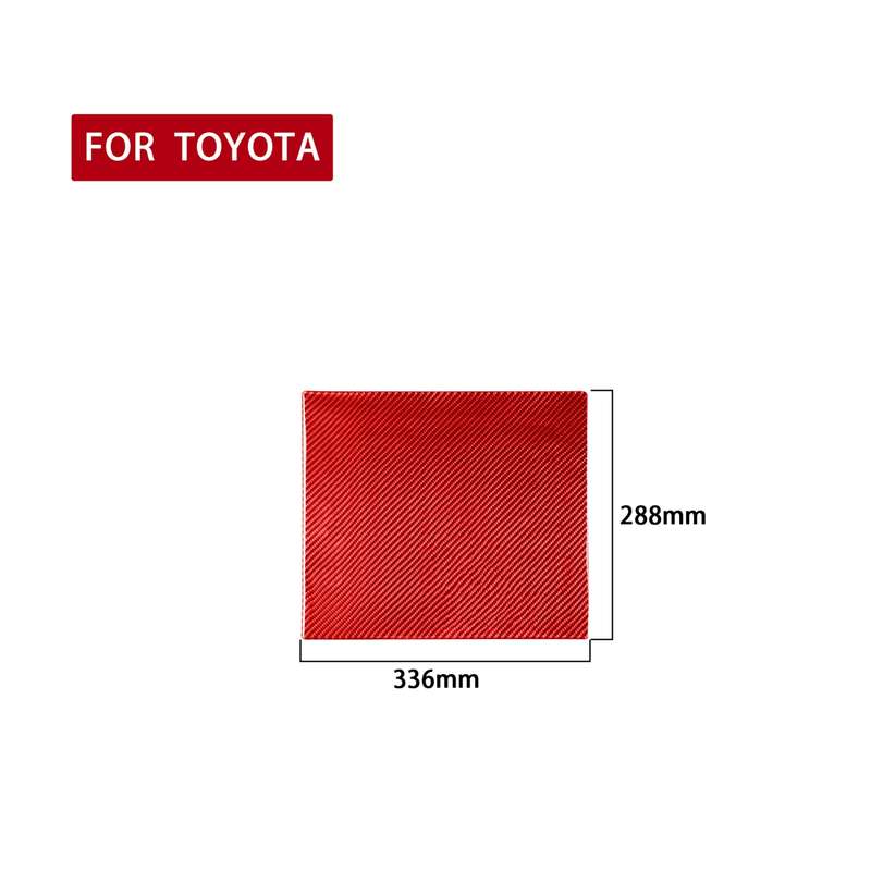 Carbon Fiber Car Rear Exhaust Air Outlet Anti-kick Panel Decorative Sticker for Toyota Tundra 2014-2