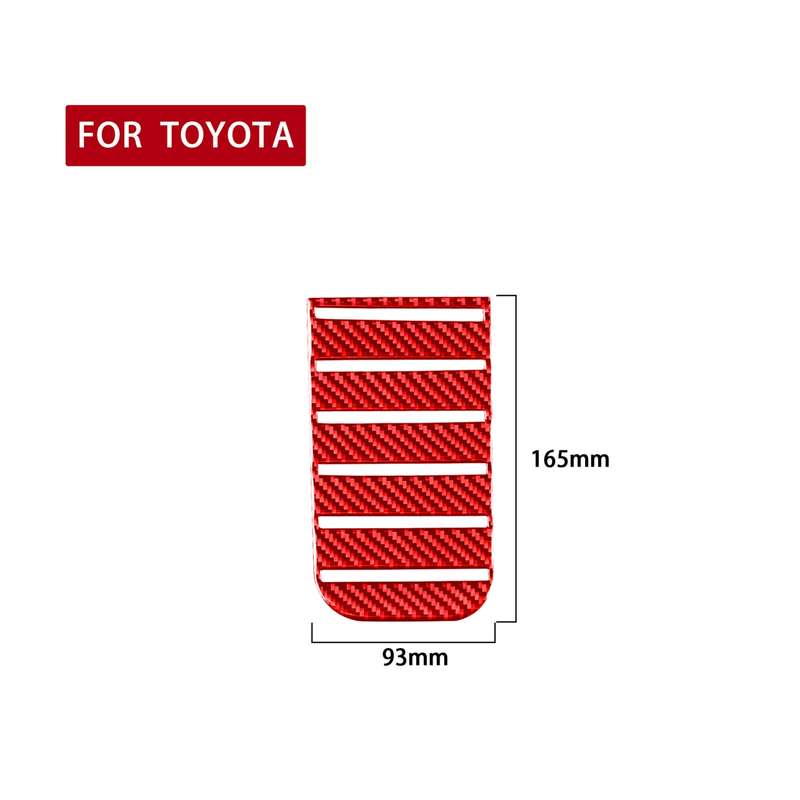 Carbon Fiber Car Armrest Box Slot Pad Decorative Sticker for Toyota Tundra 2014-2018,Left and Right