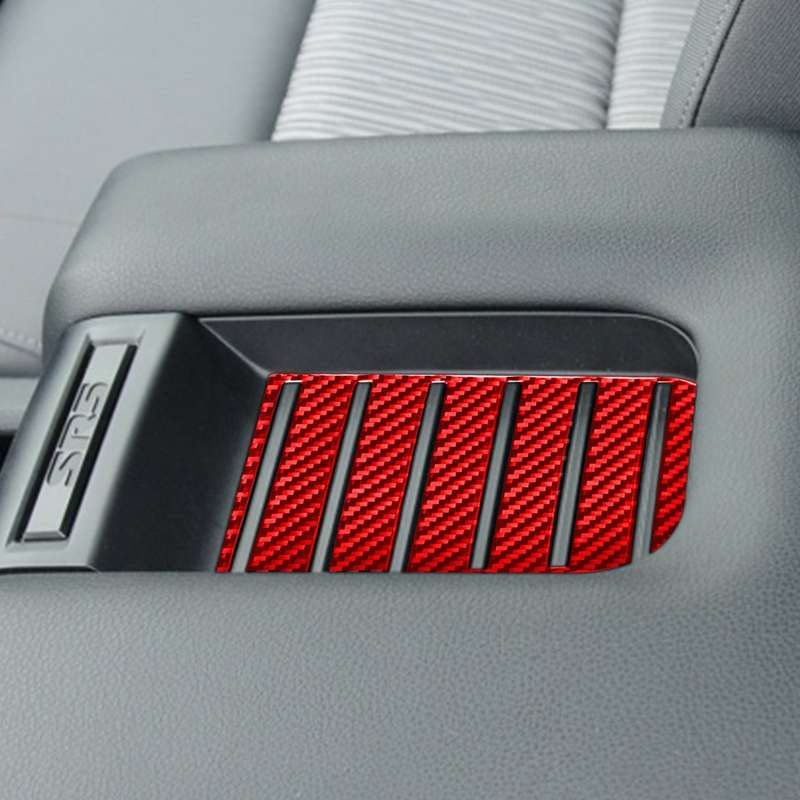 Carbon Fiber Car Armrest Box Slot Pad Decorative Sticker for Toyota Tundra 2014-2018,Left and Right