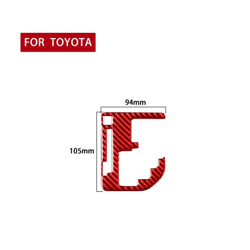 Carbon Fiber Car Gear Indication Decorative Sticker for Toyota Tundra 2014-2018,Left and Right Drive