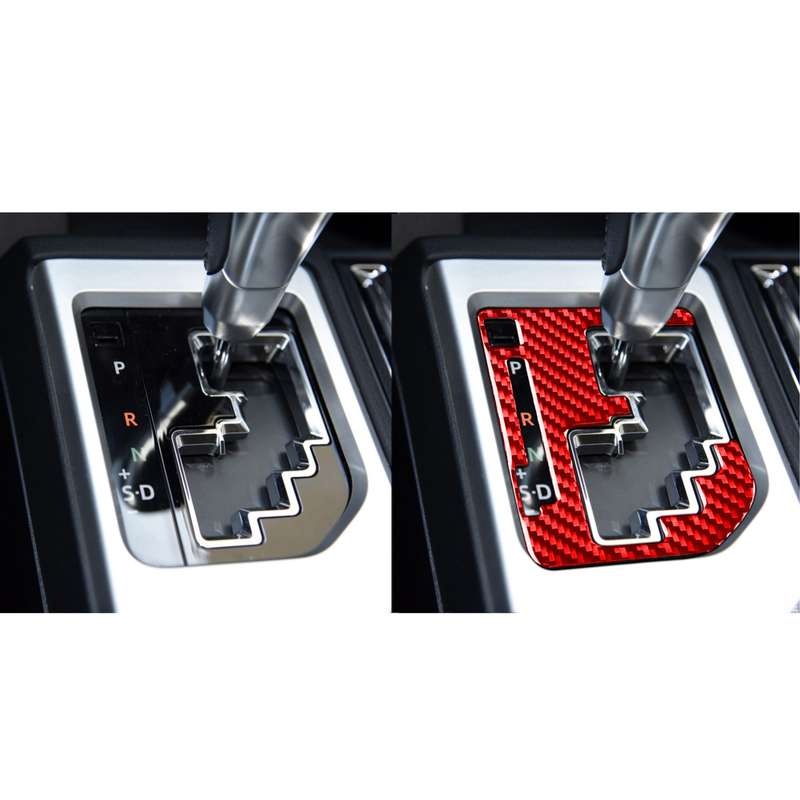 Carbon Fiber Car Gear Indication Decorative Sticker for Toyota Tundra 2014-2018,Left and Right Drive