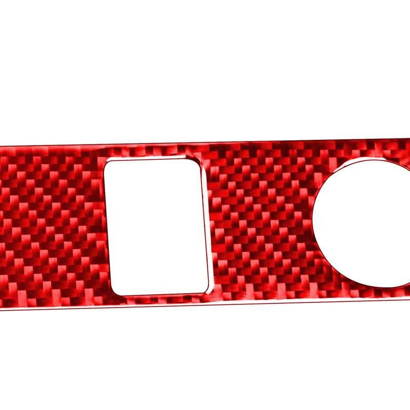 Carbon Fiber Car Cigarette Lighter Switch Decorative Sticker for Toyota Tundra 2014-2018,Left and Ri