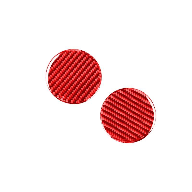 Carbon Fiber Car Central Control Cup Holder Panel Decorative Sticker for Toyota Tundra 2014-2018,Lef