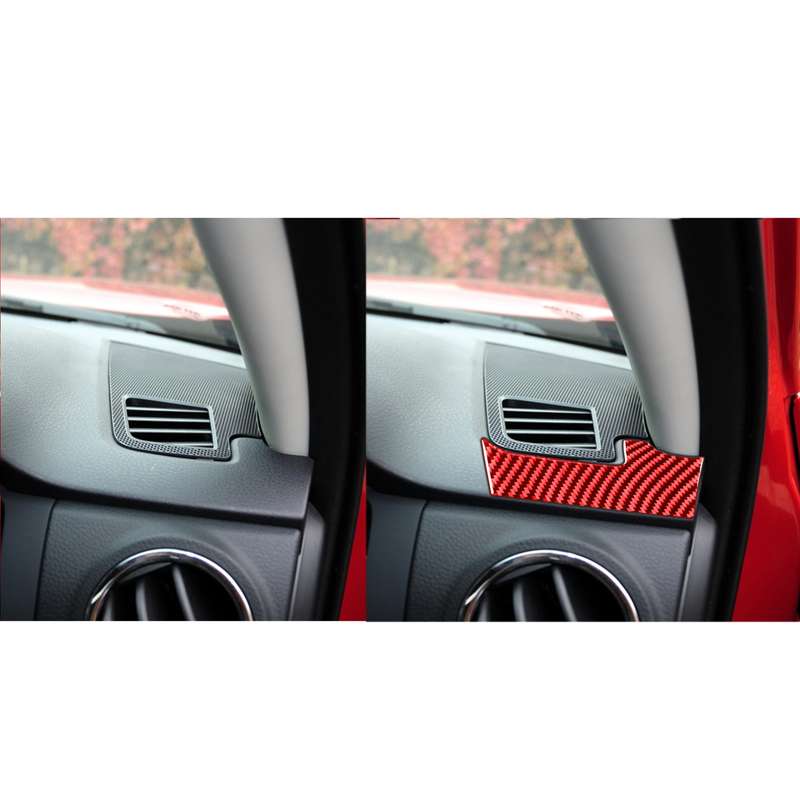 2 PCS / Set Carbon Fiber Car Dashboard Air Outlet Decorative Sticker for Toyota Tundra 2014-2018,Rig