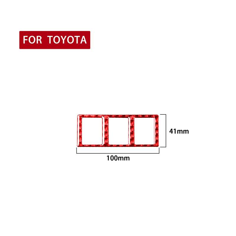 Carbon Fiber Car Mode Switch Decorative Sticker for Toyota Tundra 2014-2018,Left and Right Drive Uni