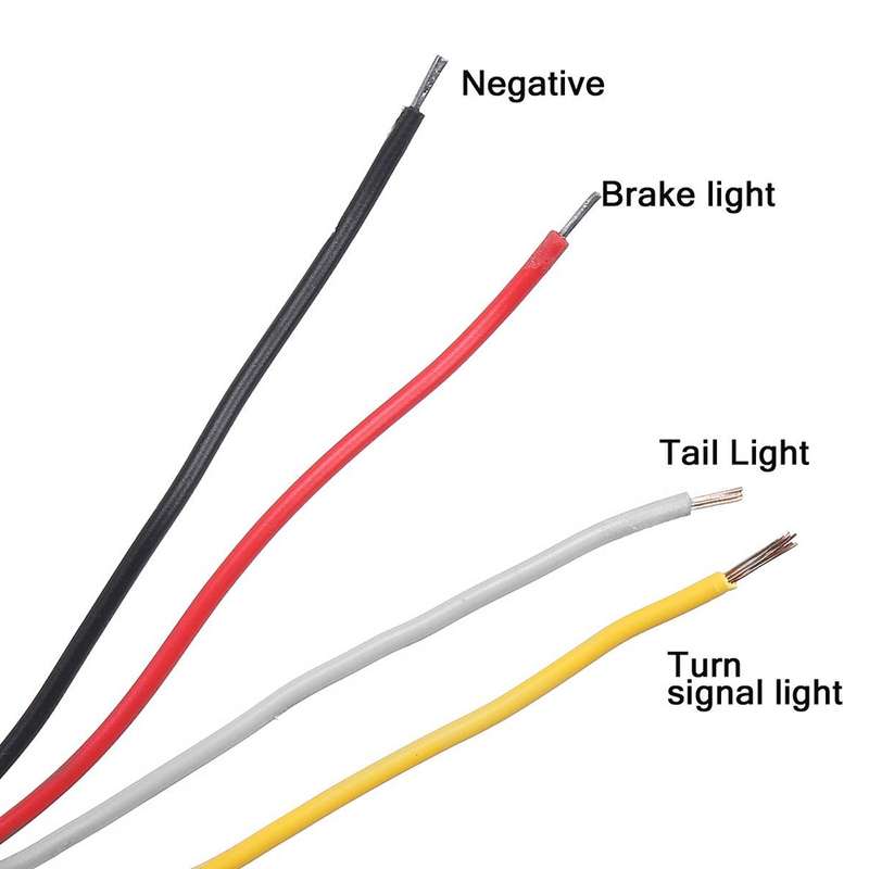 MK-012 20LEDs Dynamic Car Tail Light Signal Lamp Indicator Strobe Flashing Warning Light 12-24V
