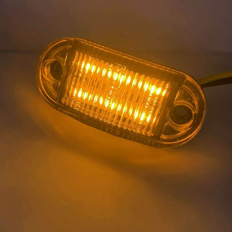 10 PCS MK-019 Car / Truck 6LEDs Side Marker Indicator Lights Bulb Lamp (Red Light)