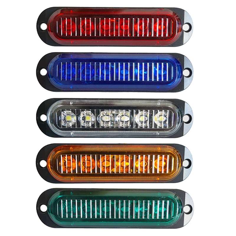 5 PCS MK-093 Car / Truck 6LEDs Side Marker Indicator Lights Bulb Lamp (Blue Light)