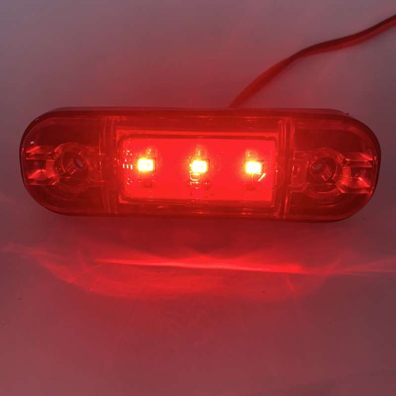 5 PCS MK-327 Car / Truck 3LEDs Side Marker Indicator Light Tail Light (White Light)