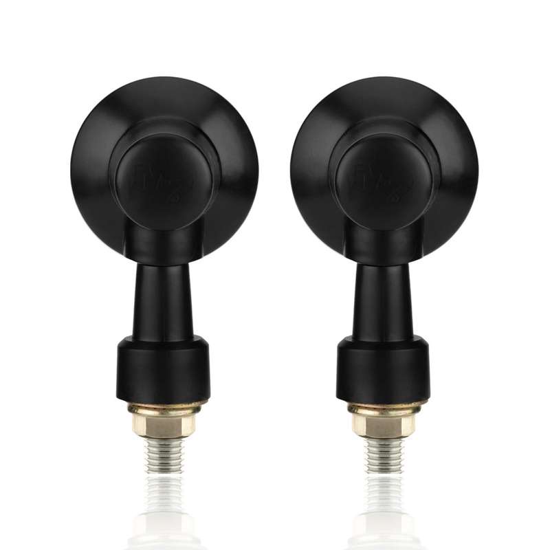 2 PCS PE-ZS101 Motorcycle Turn Signal Light (Black)