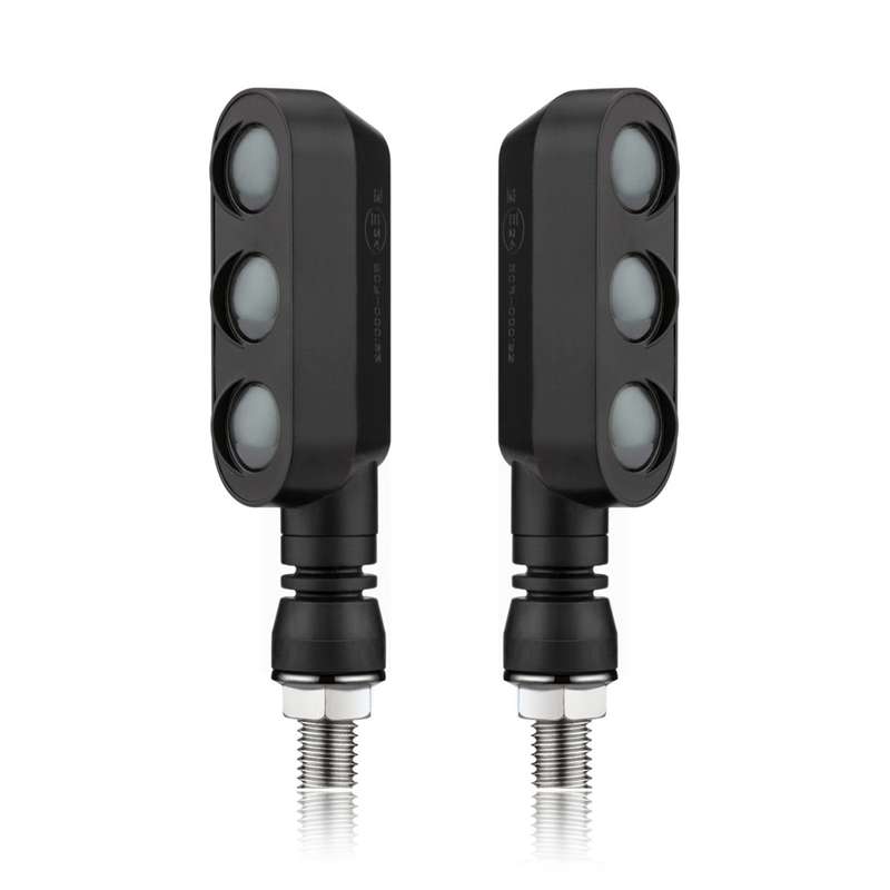 2 PCS KC050 Motorcycle LED Turn Signal Running Brake Light