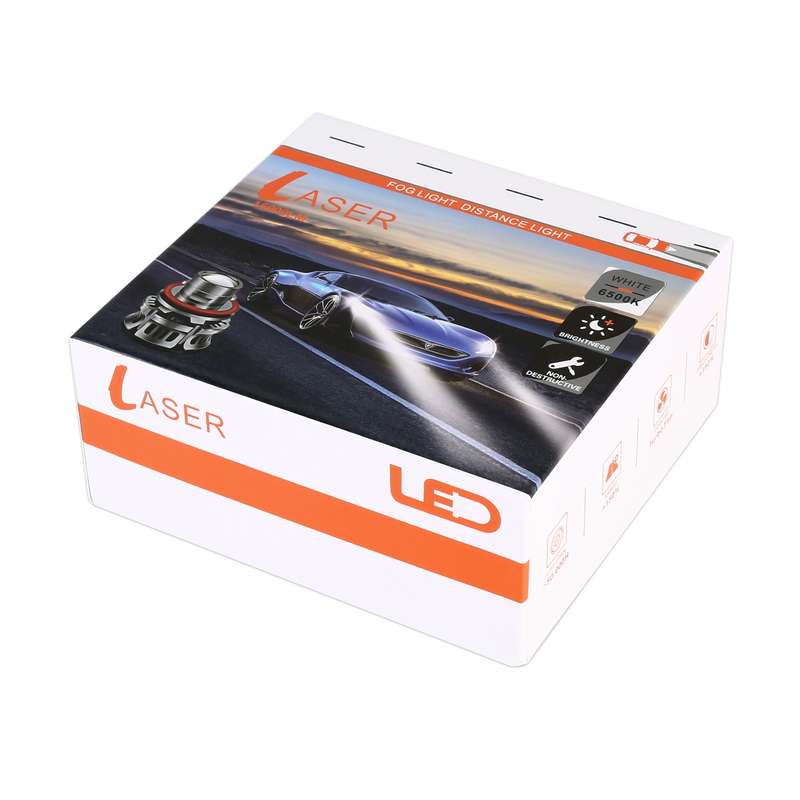 1 Pair 9005 27W / DC12V Car Aluminum Alloy Flashing LED Headlight (Blue Light)