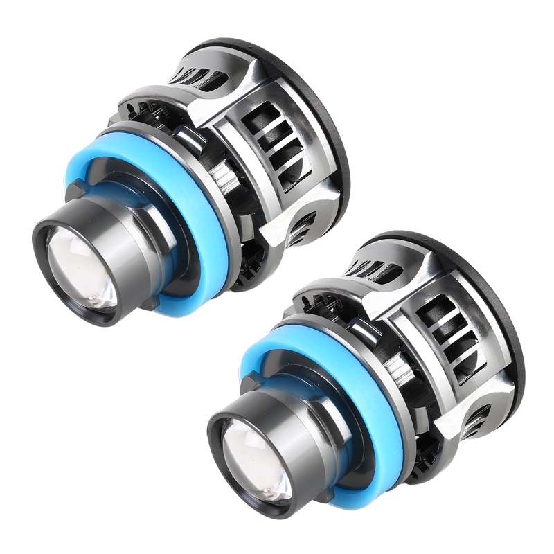 1 Pair H11 27W / DC12V Car Aluminum Alloy Flashing LED Headlight (Blue Light)