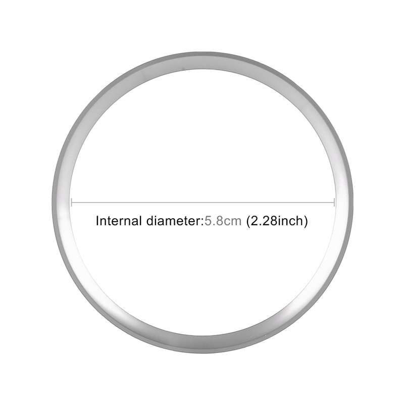 Car Steering Wheel Decorative Ring Cover for Mercedes-Benz,Inner Diameter: 5.8cm (Silver)