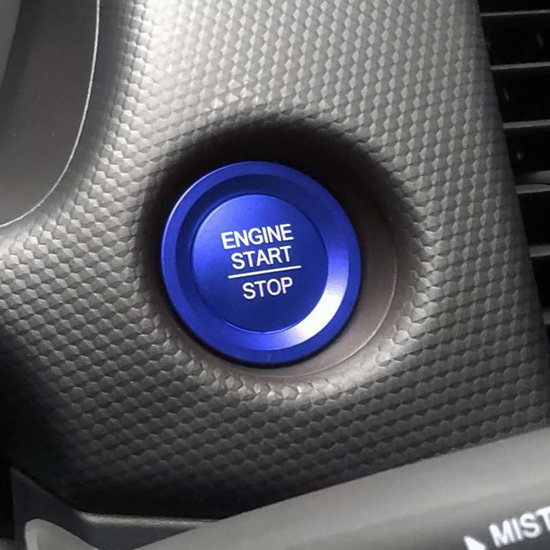 Car Engine Start Key Push Button Ring Trim Sticker for Honda(Gold)