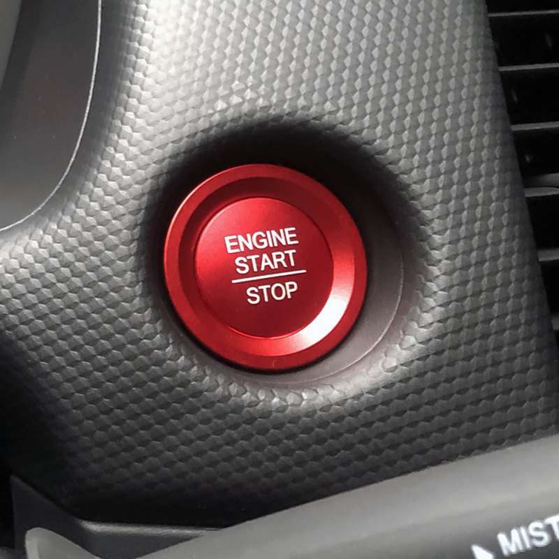 Car Engine Start Key Push Button Ring Trim Sticker for Honda(Gold)