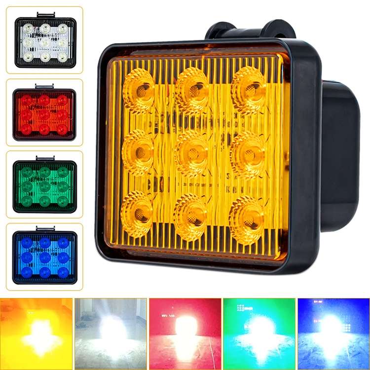 2 PCS ZS-7013 3 inch 9LEDs Strobe Waterproof Car / Truck Warning Light (Blue Light)
