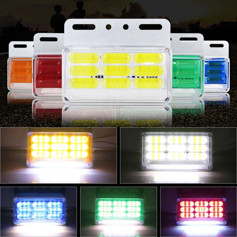 4 PCS ZS-9001 DC24V 9D Waterproof Car / Truck Side Marker Indicator Lights Bulb Lamp (Blue Light)