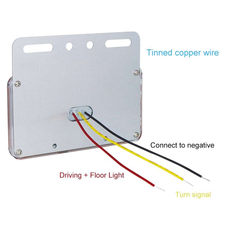 4 PCS ZS-9001 DC24V 9D Waterproof Car / Truck Side Marker Indicator Lights Bulb Lamp (Blue Light)