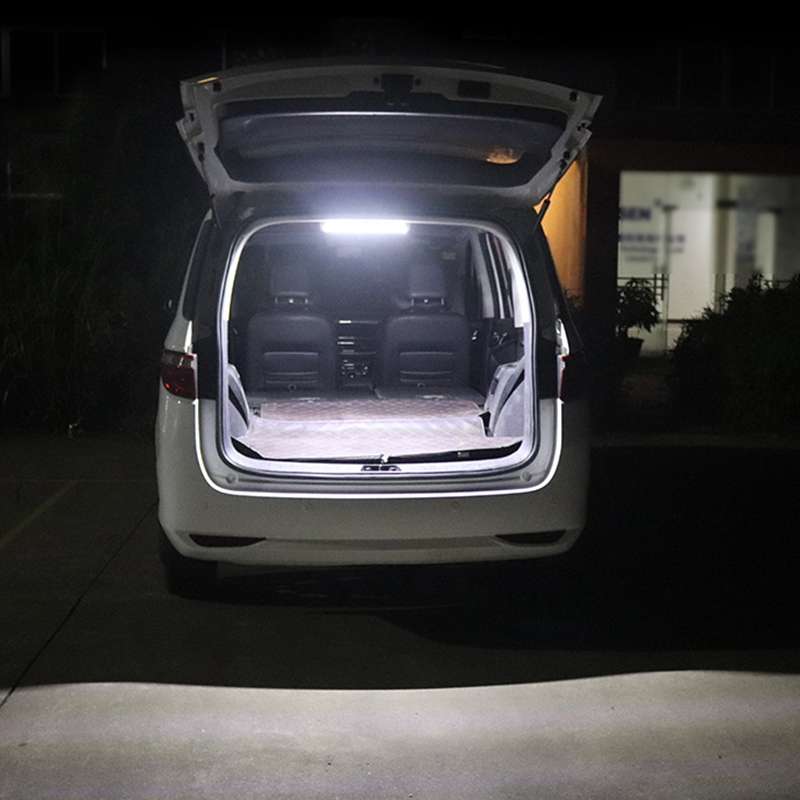 2 PCS ZS-3333 Top Switch Type 12-80V High Bright 108LEDs Car Dome Light Cabin Light Bar
