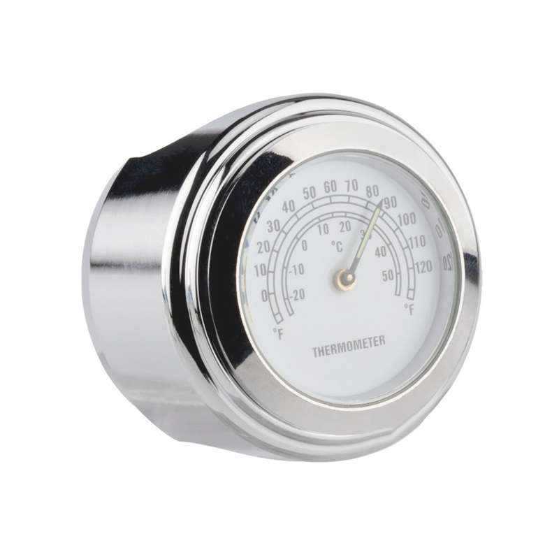 2 PCS Motorcycle 22-25mm Handlebar Thermometer (Black)