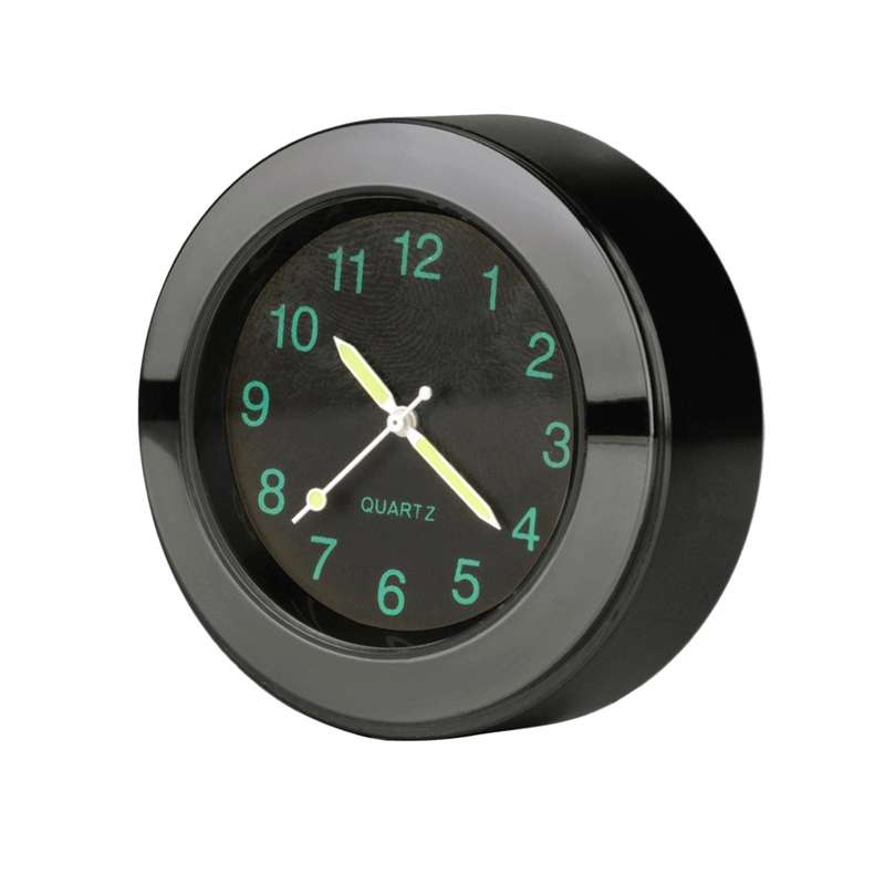Motorcycle 22-25mm Handlebar Clock Quartz Watch with Lock (Black)