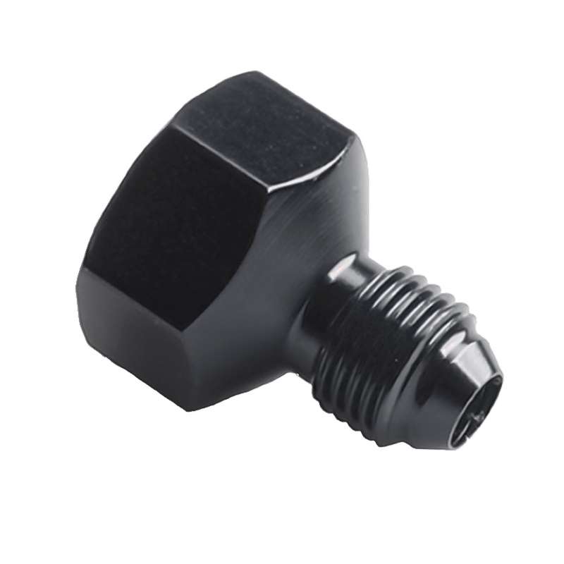 AN10 to AN6 Male and Female Connector Conversion Screw Oil Cooler Conversion Reducer Adapter (Black)