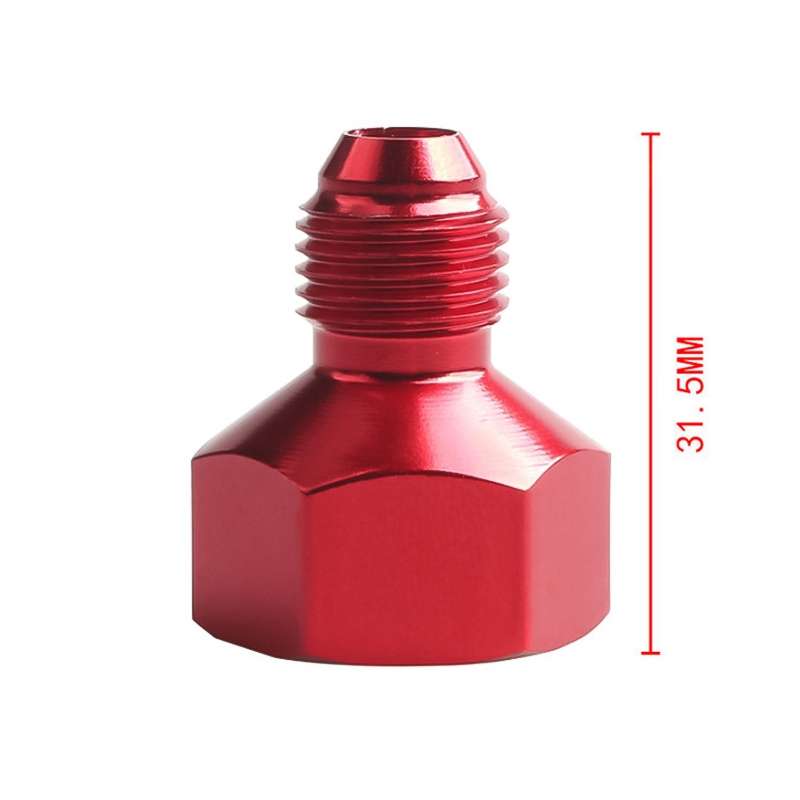 AN10 to AN8 Male and Female Connector Conversion Screw Oil Cooler Conversion Reducer Adapter (Black)