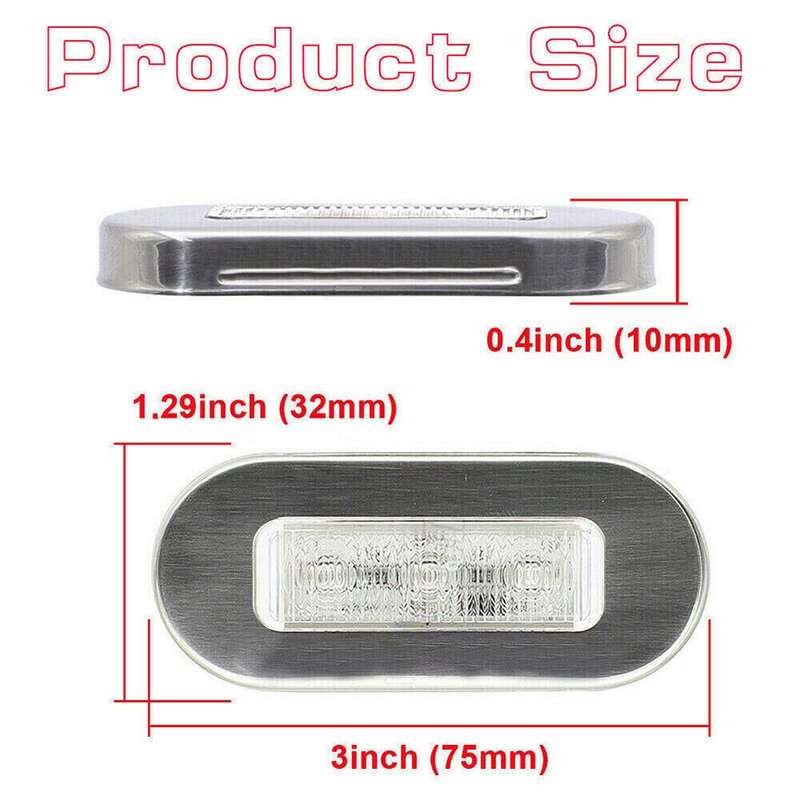 MK-056 Ship / Yacht 3 inch 12V LED Waterproof Stainless Steel Underwater Light (Blue Light)
