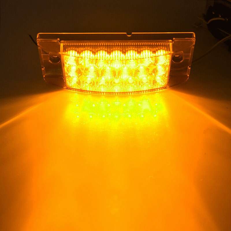 MK-142 DC12V-24V 21LEDs Car Tail Light Running Water Flashing Edge Light (Red Light)