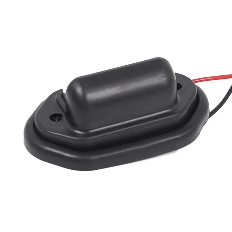 2 PCS MK-257 Car Van Bus Trailer LED Taillight Side Light 12-30V 6LEDs License Plate Light (Black)