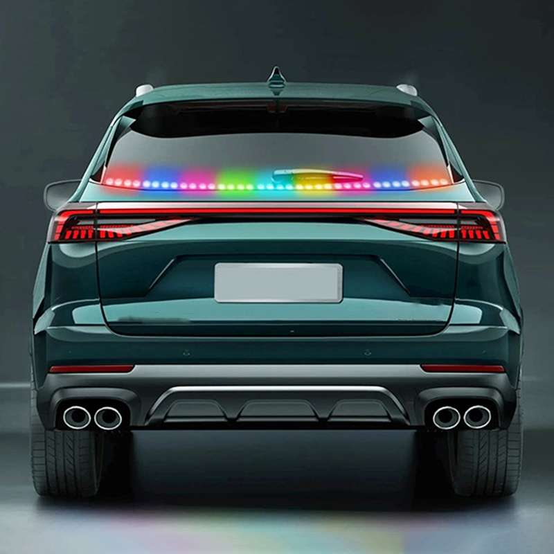 S20-200CM 200cm DC12V-24V Car Rear LED RGB Daytime Running Lights Strip Colorful Lamp