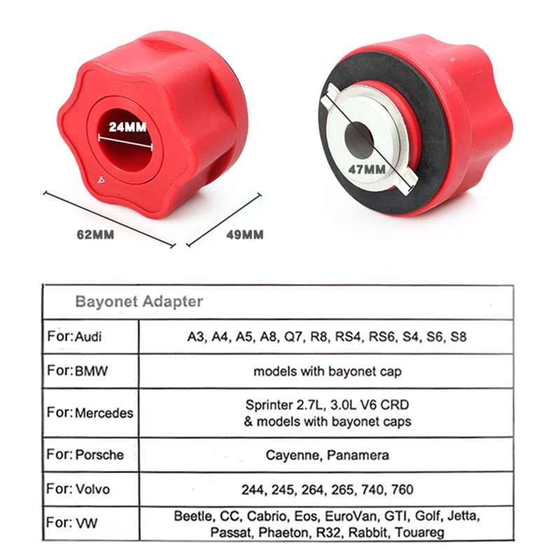 Car Engine Oil Change Tool Replacement Funnel Injector for Audi / BMW / Benz / Volkswagen / Porsche