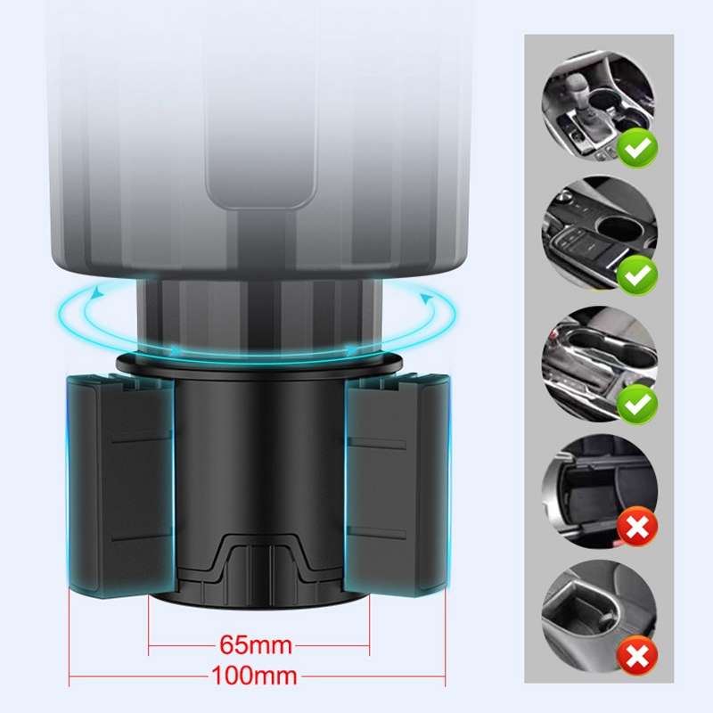 Car WiFi Dual Camera Hidden 360 Degree Rotation Car Driving Recorder