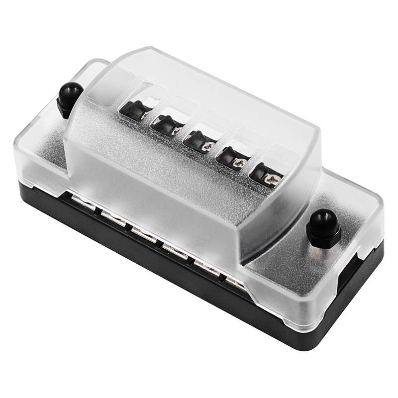 ZH-979A1 FB1903 1 In 1 Out 6 Ways No Distinction Positive Negative Fuse Box with 12 Fuses for Auto C