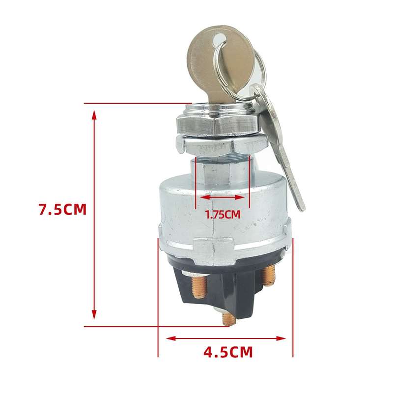 Engineering Vehicle General Modified 4-position Ignition Starter Switch