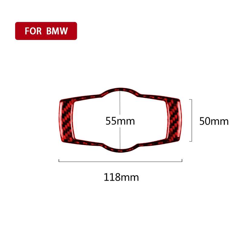 For BMW 3 Series E90 Carbon Fiber Car Headlight Switch Decorative Sticker,Left and Right Drive Unive