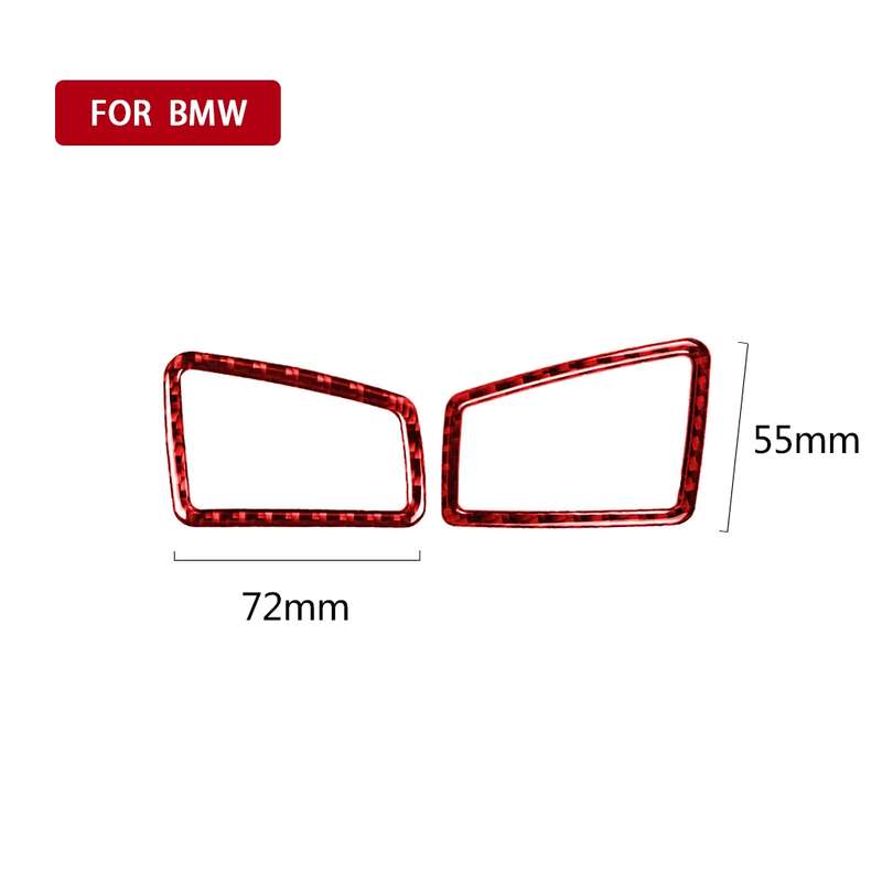 2 PCS Set for BMW 3 Series E90 Carbon Fiber Car Instrument Air Outlet Decorative Sticker,Left Drive
