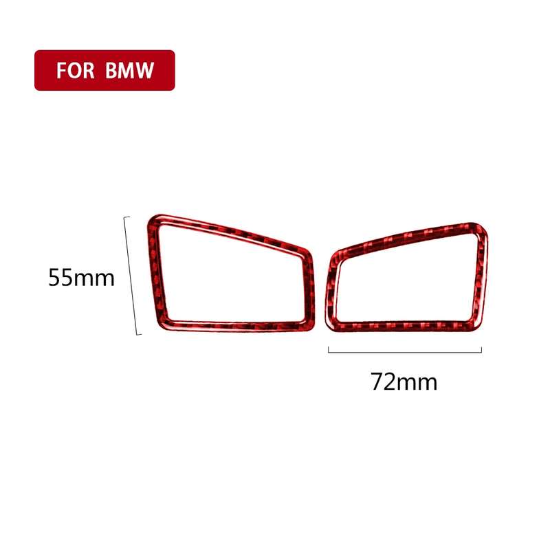 2 PCS Set for BMW 3 Series E90 Carbon Fiber Car Instrument Air Outlet Decorative Sticker,Right Drive