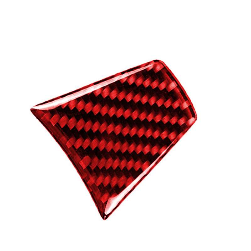 For BMW 3 Series E90 Large A Version Carbon Fiber Car Steering Wheel Decorative Sticker(Red)