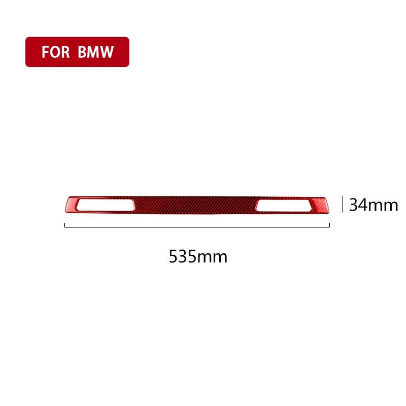 For BMW 3 Series E90 CarBon Fiber Car Water Cup Strip Decorative Sticker,Left Drive(Red)