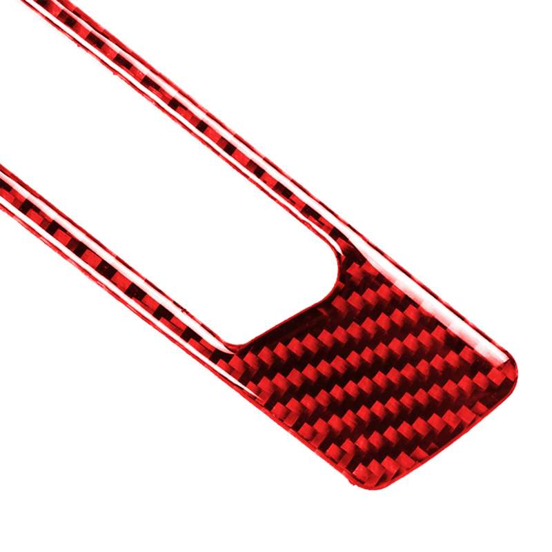 For BMW 3 Series E90 CarBon Fiber Car Water Cup Strip Decorative Sticker,Right Drive (Red)
