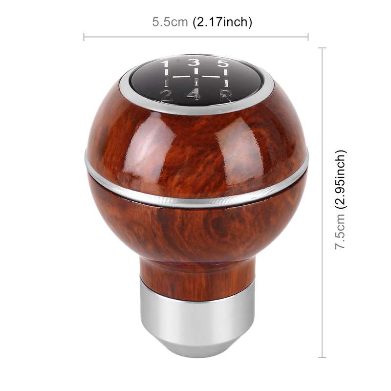 Universal Car Wood Texture Metal Gear Shift Knob (Blue)