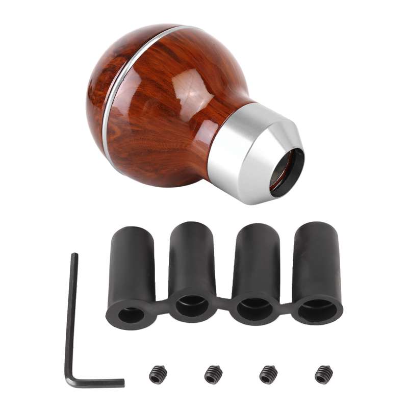 Universal Car Wood Texture Metal Gear Shift Knob (Blue)