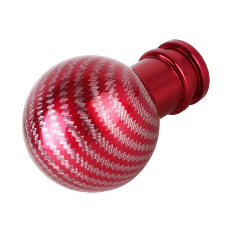 Universal Car Carbon Fiber Texture Metal Gear Shift Knob (Black)