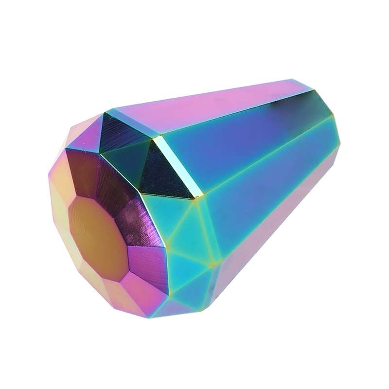 Universal Car Colorful Diamond Shape Metal Gear Shift Knob